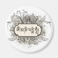 Om Mani Padme Hum Floral