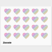 Om Mani Padme Hum Heart Sticker (Blatt)
