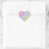 Om Mani Padme Hum Heart Sticker (Tasche)
