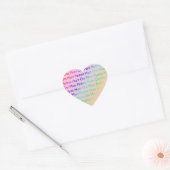 Om Mani Padme Hum Heart Sticker (Umschlag)