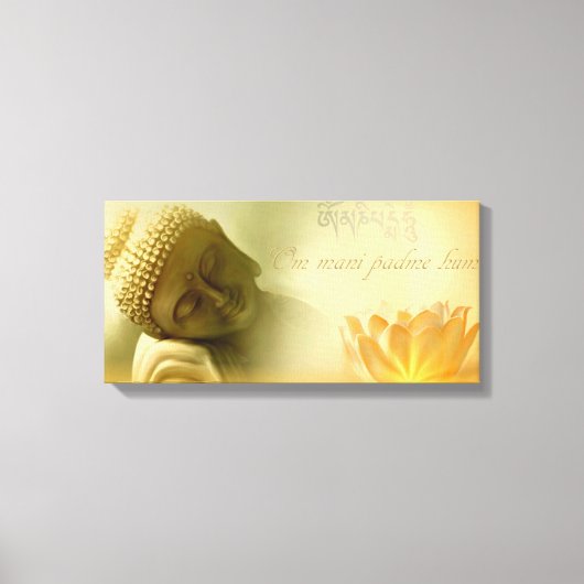 Om mani padme hum leinwanddruck (Vorderseite)