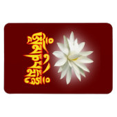 Om mani padme hum mantra magnet (Horizontal)