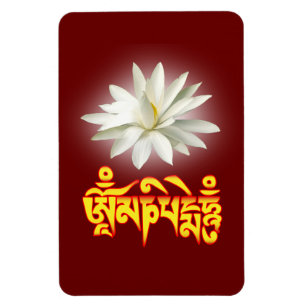 Om mani padme hum mantra magnet