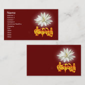 Om mani padme hum mantra visitenkarte (Vorne/Hinten)