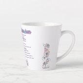 "Om Mani Padme Hum" Meditation Milchtasse (Rechts)