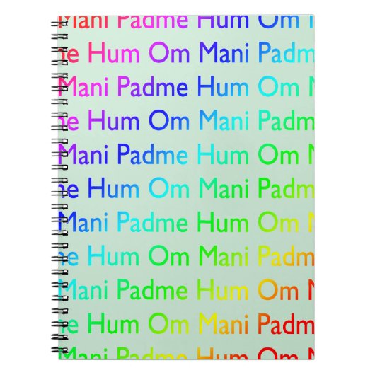Om Mani Padme Hum Notizblock (Vorderseite)