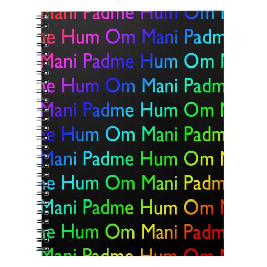 Om Mani Padme Hum Notizblock (Vorderseite)