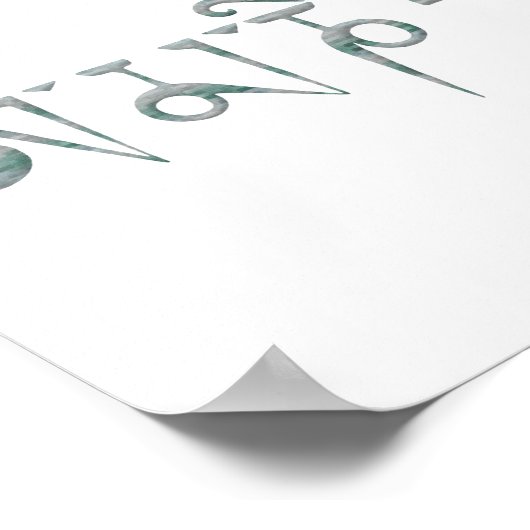 Om Mani Padme Hum Poster (Ecke)