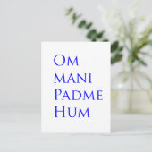 Om Mani Padme Hum Postkarte (Stehend Vorderseite)