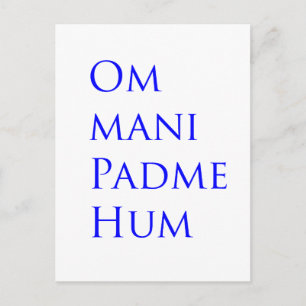 Om Mani Padme Hum Postkarte