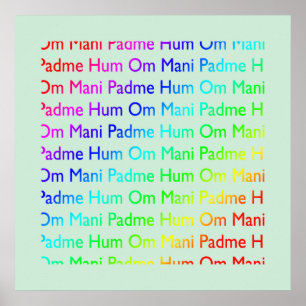 Om Mani Padme Hum Print Poster