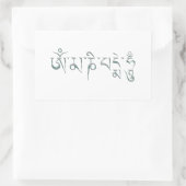 Om Mani Padme Hum Rechteckiger Aufkleber (Tasche)