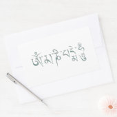 Om Mani Padme Hum Rechteckiger Aufkleber (Umschlag)