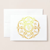 Om Mani Padme Hum Tibetan Mantra Chenrezig Folienkarte (Vorderseite mit Umschlag)