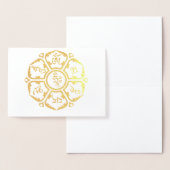 Om Mani Padme Hum Tibetan Mantra Chenrezig Folienkarte (Anzeige)