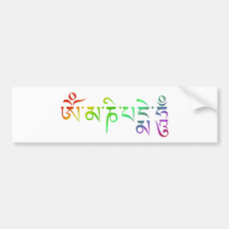 Om Mani Padme Hum Tibetan Mantra Rainbow Autoaufkleber