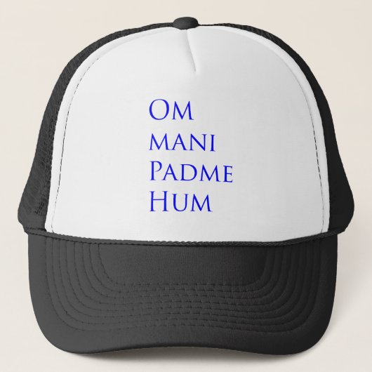Om Mani Padme Hum Truckerkappe (Vorderseite)