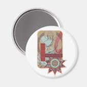 Om Mani Padme Hum Vintag Magnet (Vorderseite/Rückseite)
