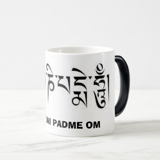 OM Mani Padme OM Verwandlungstasse (VorderseiteRechts)