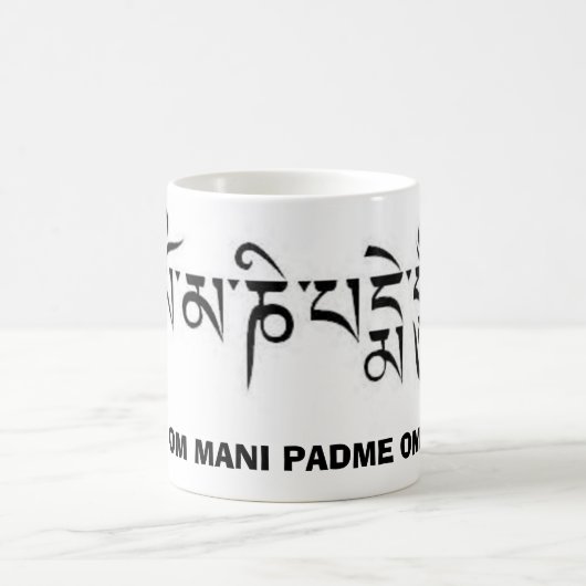 OM Mani Padme OM Verwandlungstasse (Mittel)