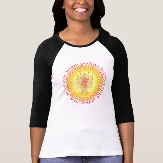 OM Mani padme Summen T-Shirt (Vorderseite)