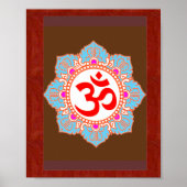 Om Mantra Art: by Navin Joshi, LOWPRICE Geschenke Poster (Vorne)