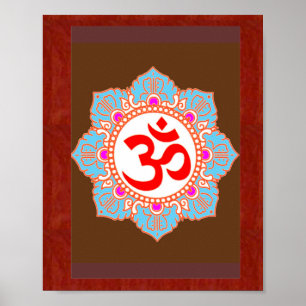 Om Mantra Kunst: von Navin Joshi, LOWPRICE Geschen Poster