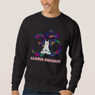 OM-Mantra Lama Alpaka spirituelle Meditation Hind Sweatshirt