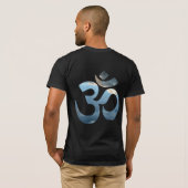Om Mantra Meditation Yoga Mens vorne und hinten T-Shirt (Schwarz voll)
