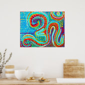 OM MANTRA: Om 108 mal und andere Mantras Poster (Küche)