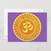 OM MANTRA POSTKARTE (Vorne/Hinten)