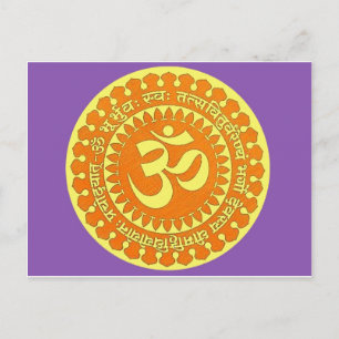OM MANTRA POSTKARTE