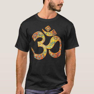 Om Mantra Symbol Blume Buddhismus Yoga Spiritualit T-Shirt