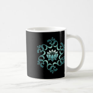 Om, Mantra, Symbol, Mandala, Lotusblume, Buddhismu Kaffeetasse