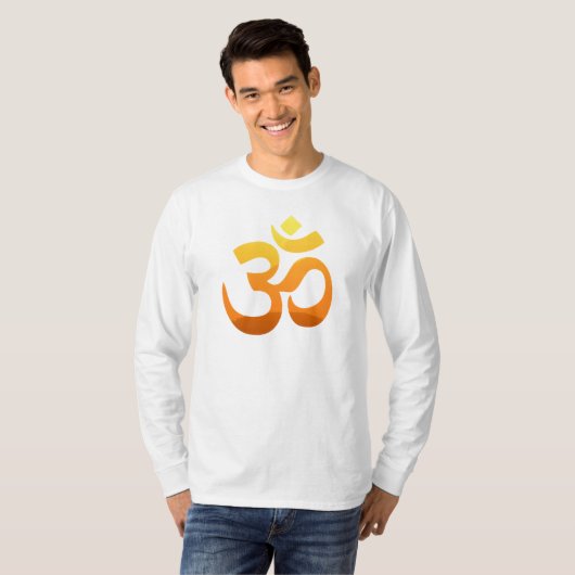 Om Mantra Symbol Meditation Yoga doppelseitig T-Shirt (Vorne ganz)