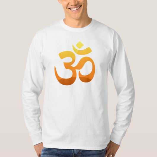 Om Mantra Symbol Meditation Yoga doppelseitig T-Shirt (Vorderseite)