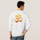 Om Mantra Symbol Yoga Zurück Design Männer T - Shi T-Shirt (Schwarz voll)
