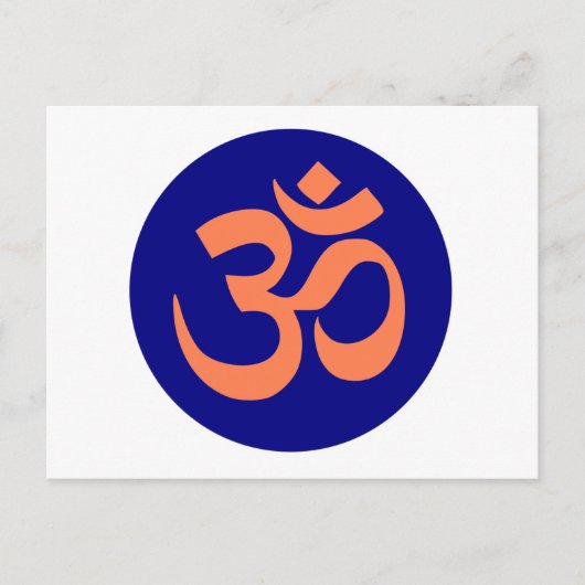 Om Mantra Yoga Postkarte (Vorderseite)
