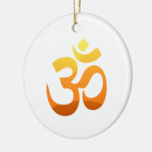 Om Mantra Zen Yoga Symbol Gold Sun Asana Relax Keramik Ornament (Links)