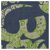 OM masern Druckleinengewebe Stoff (Nahaufnahme)