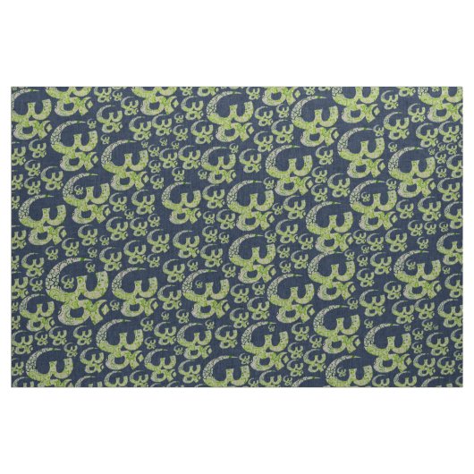 OM masern Druckleinengewebe Stoff (Yard (91,4 cm))