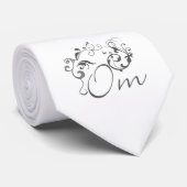 Om mit Rollen und Wirbel Krawatte (Gerollt)