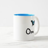 Om mit Schmetterling - Tasse (VorderseiteRechts)