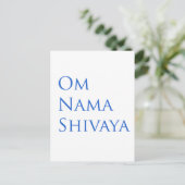 Om Nama Shivaya Postkarte (Stehend Vorderseite)