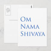 Om Nama Shivaya Postkarte (Vorne/Hinten)