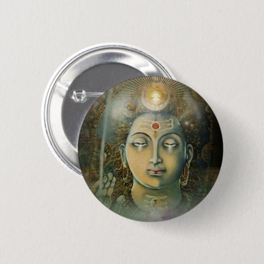 OM Namah Shivay Button (Vorne & Hinten)