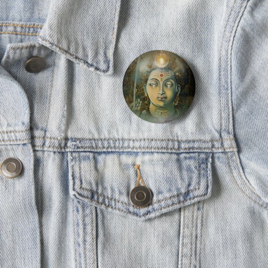 OM Namah Shivay Button (Beispiel)