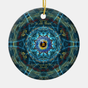 "OM Namah Shivaya" - die wahre Identität sich Keramik Ornament