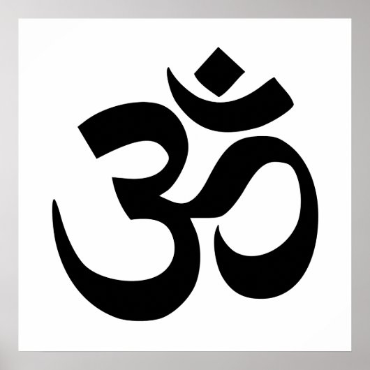 Om Namah Shivaya Om Shanti Om Om Symbol ॐ Frieden Poster (Vorne)