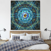 Om Namah ShivayaDie wahre Identität - Sie selbst Leinwanddruck (Insitu (Schlafzimmer))